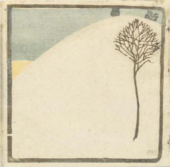 Cuno Amiet : Baum in winterlandschaft